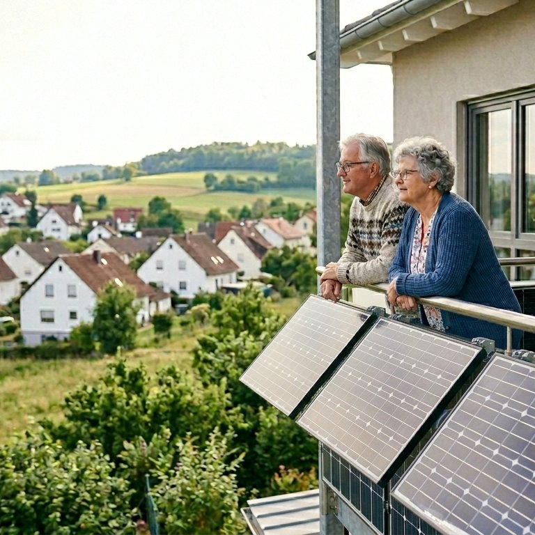 Balkonkraftwerk Installation Senioren Bretten Pforzheim Kraichgau